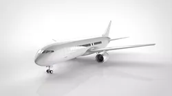 airplane 3d rendering 3D model