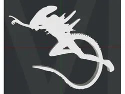 Alien 2D Wall Art V1