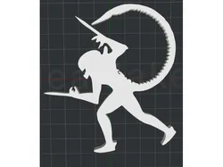 Alien 2D Wall Art V2