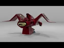 Alien Spaceship Low-poly 3D model
