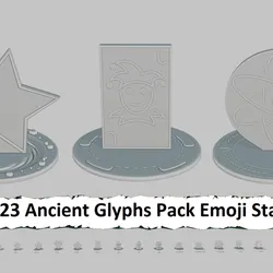 Ancient Glyphs Pack Emoji Statues