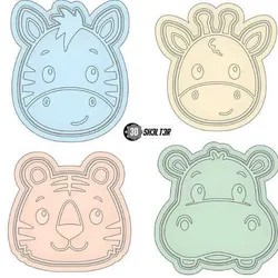 Animal Cookie Cutter, Farm, Children's Party Animals