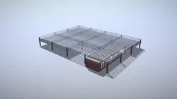 Building EDDF Storages32 Frankfurt Airport Low-poly 3D model
