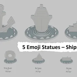 Emoji Statues – Vehicles: Ships