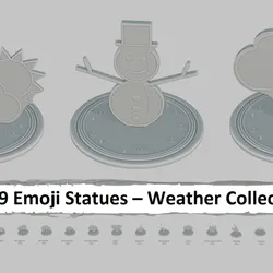 Emoji Statues – Weather Full Collection