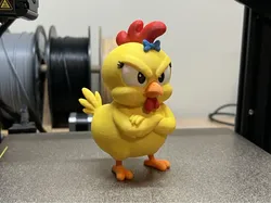 Grummel‑Henne – Cartoon Figur - Sassy  - Free 3D Print Model