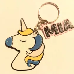 Keychain Keychain Keychain Unicorn's Head - Unicorn's Head