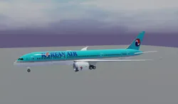 Korean Airlines Boeing 787-9 dreamliner  Low-poly 3D model