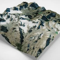 Mountain landscape Mount Gannett Alaska United States