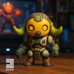 Overwatch 2 Orisa - Chibi Cute toyart