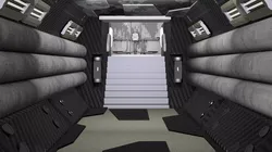 Sci-fi futuristic tunnel underground Low-poly 3D model