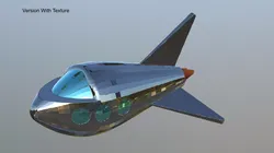 Simple SpaceShip Rocket 3D model