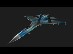 SU-27X - Jet fighter  3D model