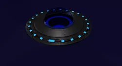 Ufo 3d model alien spaceship flying 3D model