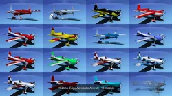 15 Zivko Edge Aerobatic Aircraft 3D Model Pack