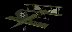 3d millitary planor Low-poly 3D model