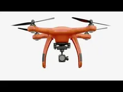 3D model Animated Drone Autel Robotics and Controller 3D model 3D model