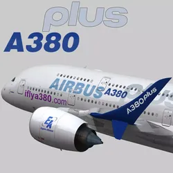 Airbus A380 Plus 2017 Home livery Low-poly 3D model