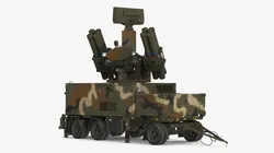 Antiaircraft Missile Launcher on Alert 3D model