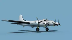 Boeing B-38A Flying Fortress II HP V00 Bare metal 3D model