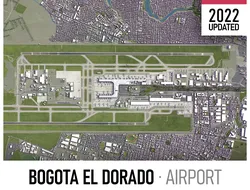 Bogota Airport Low-poly 3D model