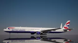 British Airways 777 9X New 3D model