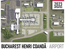 Bucharest - 3D Airport Model Low-poly 3D model