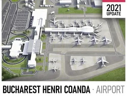 Bucharest Airport Low-poly 3D model