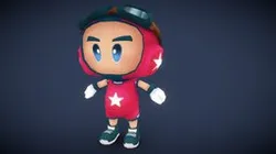 Character model sci-fi low poly
