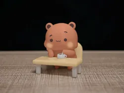 Couple Bear Series - Holding Cheek Daze Bu Bu (Couple Bear-hold cheek daze_bu bu) - Free 3D Print Model