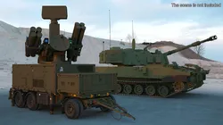 Crotale NG Air Defense Missile System Rigged for Maya 3D model