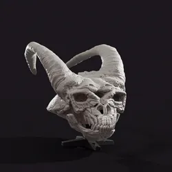 Demon Skull, two-part, openable