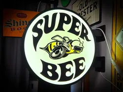 DODGE SUPER BEE ~ 2-Sided Round Lightbox - Free 3D Print Model