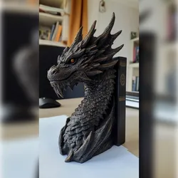 Dragon - Dragon book holder - Dragon book nook - Dragon book shelf