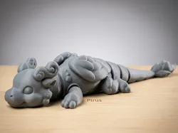 Flexi Articulated Air Dragon – Printed Fidget - Free 3D Print Model