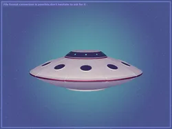 Flying Saucer - Cartoon UFO - Alien Fantasy Vehicle Low-poly 3D model