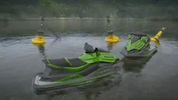 JetSki Scene Low-poly 3D model