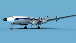 Lockheed L1649 Star Liner Air France 3D model