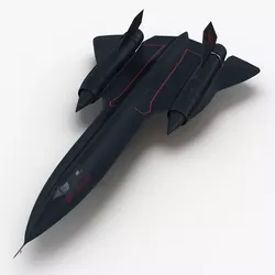 Lockheed SR-71 Blackbird Low-poly 3D model