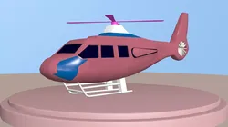Low poly 3D Helicopter model Low-poly 3D model