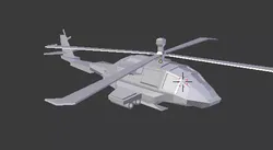 Low Poly Helicopter Low-poly 3D model