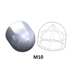 M10 protective caps for hexagon head bolts / nuts