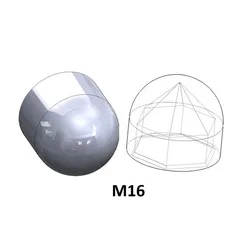 M16 protective caps for hexagon head bolts / nuts