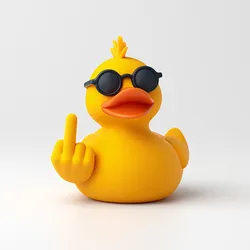 Middle Finger Rubber Duck