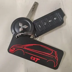 Mitsubishi Colt CZT silhouette keychain