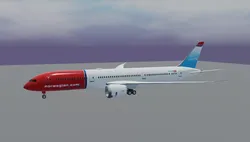 Norwegian Boeing 787-9 dreamliner 3d model Low-poly 3D model