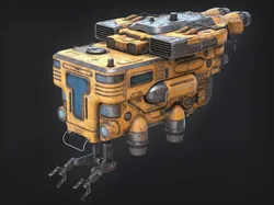 Old Junk Spaceship 3D model