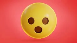 Shushing face  Animated Emoji Low-poly 3D model