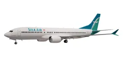 Silk Air Boeing  737 MAX 8 3D model