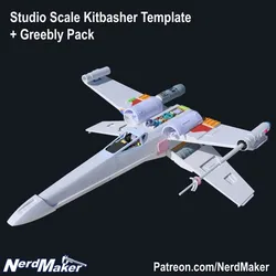 Studio Scale Model-X Kitbasher Template with Greebly Pack